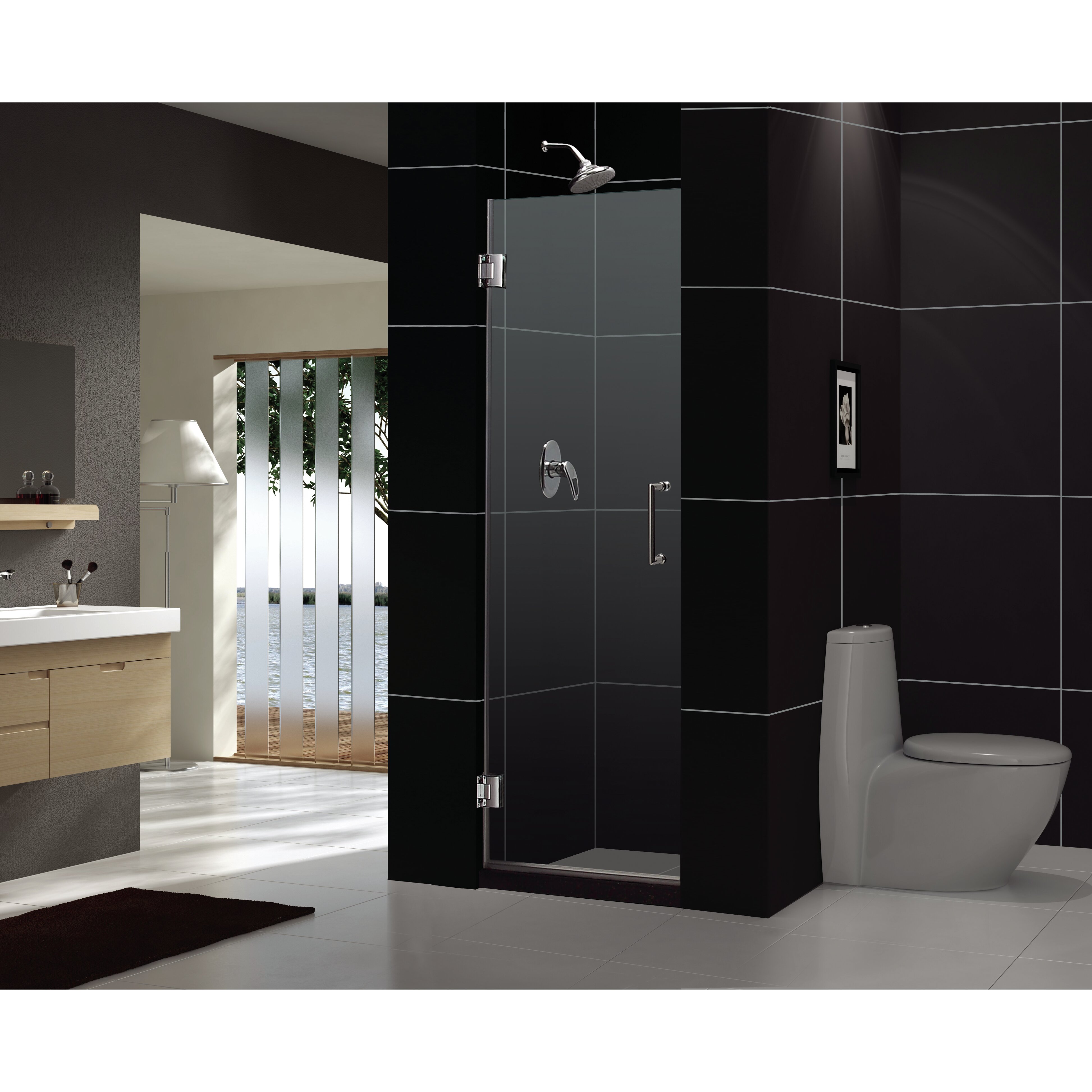 Dreamline Unidoor X Pivot Frameless Hinged Shower Door