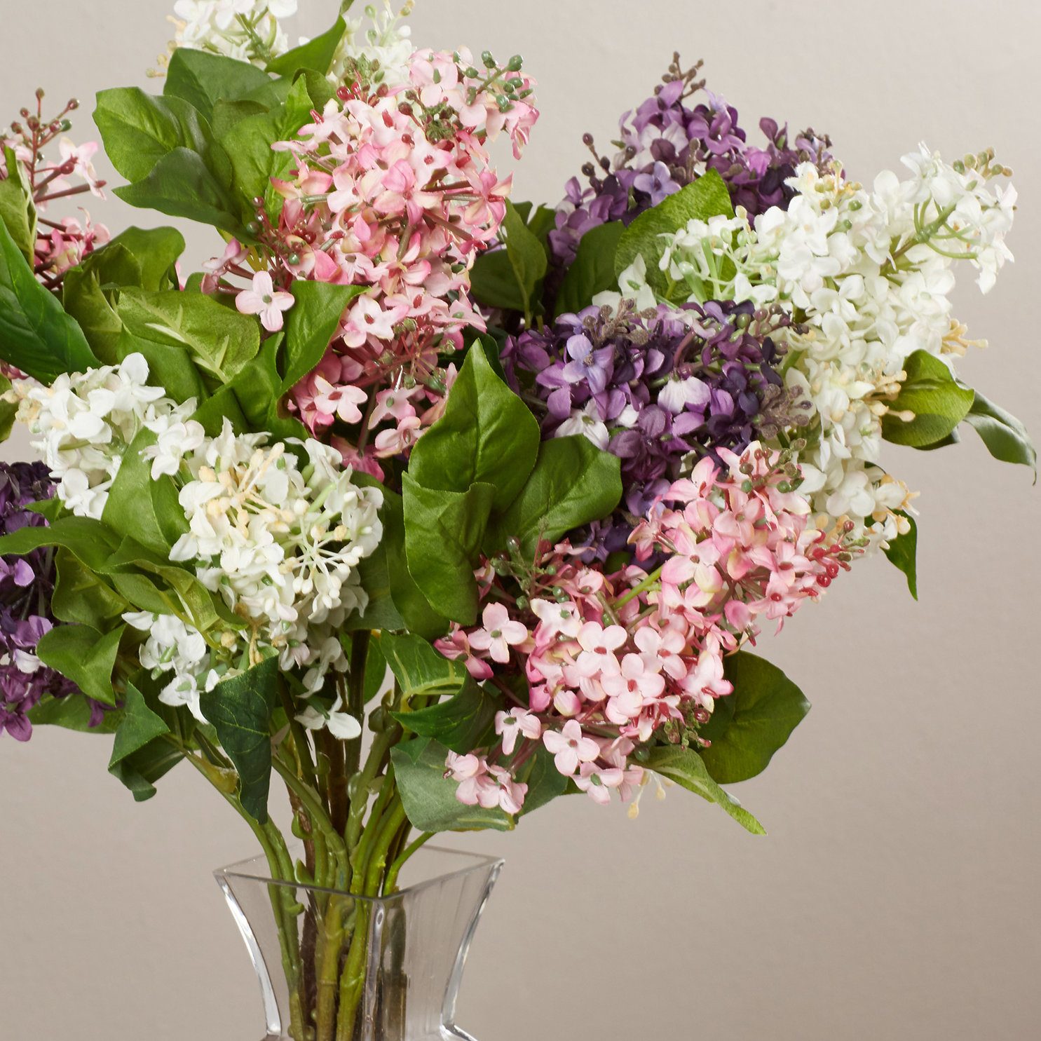 Darby Home Co Glenham Lilac Silk Flower Arrangement Reviews Wayfair