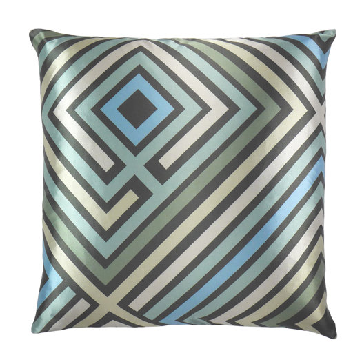 NECTARmodern Maze Graphic Zig Zag Satin Throw Pillow & Reviews AllModern