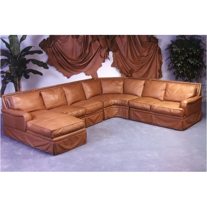 Omnia Leather Hacienda Sleeper Sectional