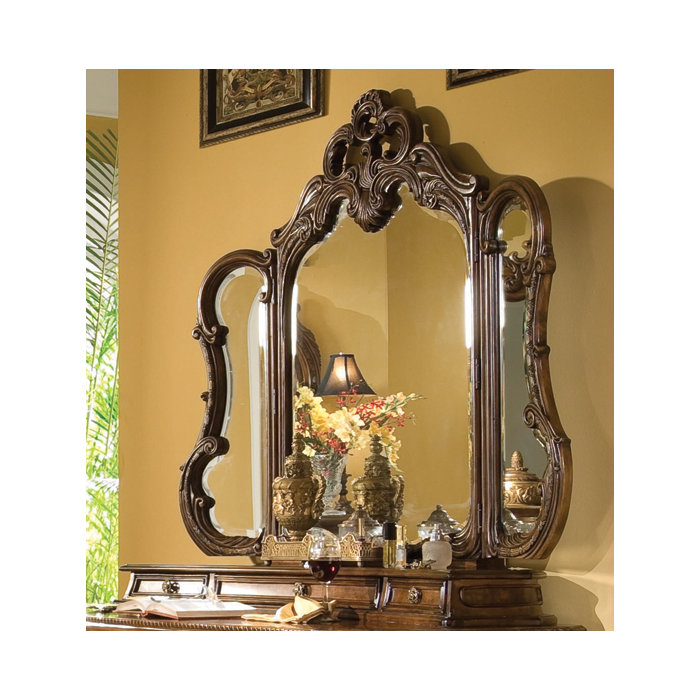 Michael Amini Palais Royale Vanity Set with Mirror & Reviews Wayfair