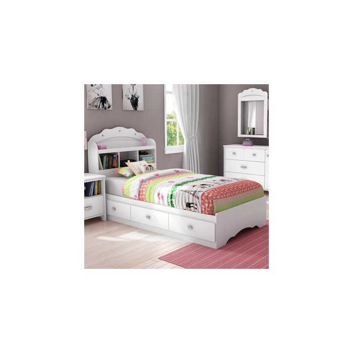 South Shore Tiara Twin Platform Customizable Bed..