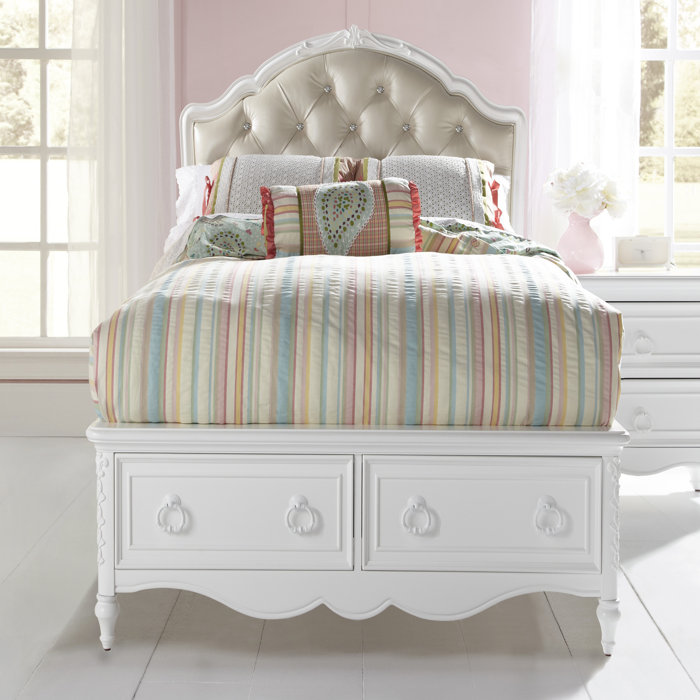 Samuel Lawrence Sweet Heart Panel Bed with Storage