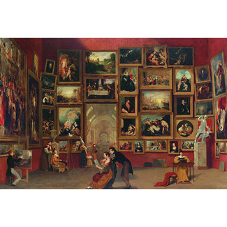 <strong>Buyenlarge</strong> Gallery of The Louvre by Samuel F.B. Morse Painting Print