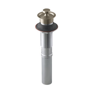 Modern Kohler Bathroom Sink Drain with Non-Removable Metal Stopper and ...