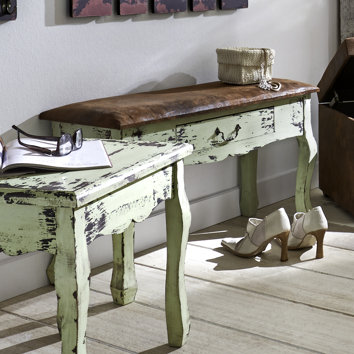 Haku Gepolsterte Garderobenbank French Style mit Stauraum & Reviews von