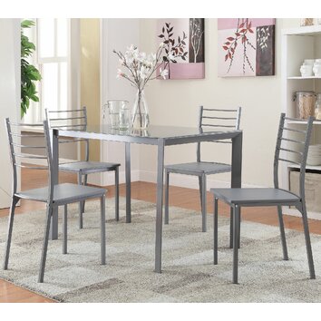 Wildon Home 5 Piece Dining Set Reviews Wayfair   Custom Image 