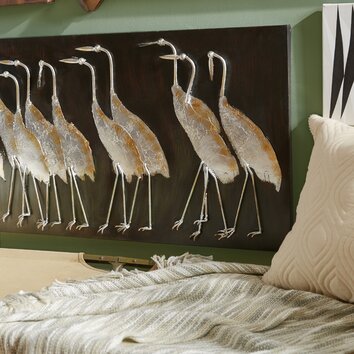 Woodland Imports Metal Bird Wall Décor & Reviews | Wayfair