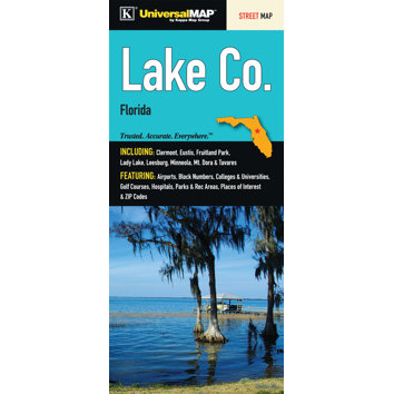 Universal Map Lake County Florida Fold Map | Wayfair