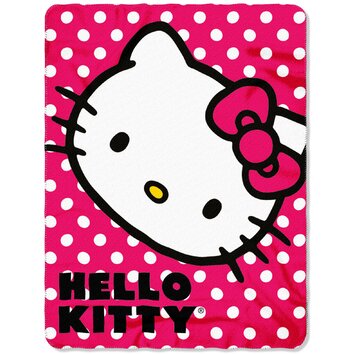 Northwest Co. Hello Kitty Polka Dot Throw | Wayfair