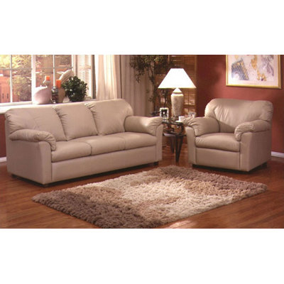 Omnia Leather Tahoe Leather 3 Seat Sofa Living R..