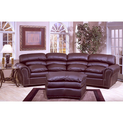 Omnia Leather Williamsburg Leather Sofa