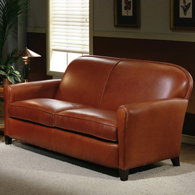 Omnia Leather Buenos Aires Leather Loveseats