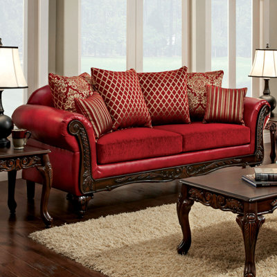 Astoria Grand Clayson Pillow Back Sofa