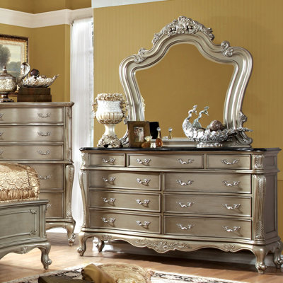 House of Hampton Cameron 9 Drawer Dresser with M..