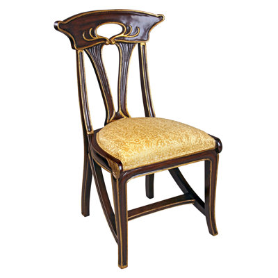 Design Toscano Majorelle Golden Art Nouveau Side..