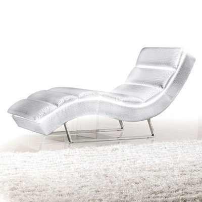 Wade Logan Bandera Leather Chaise Lounge