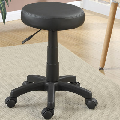 Poundex Height Adjustable Round Stool