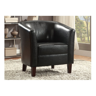 Poundex Bobkona Denzil Faux Leather Club Chair