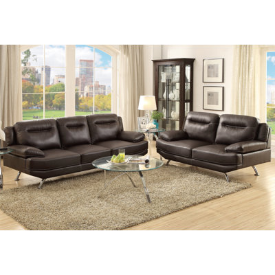 Poundex Bobkona Danville 2 Piece Sofa and Lovese..