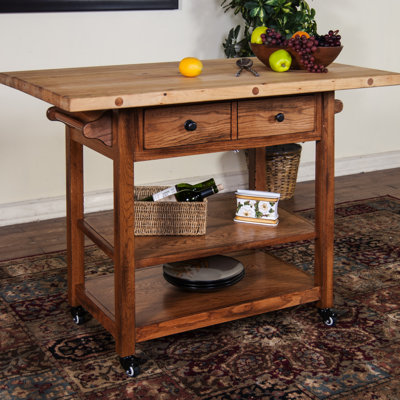 Sunny Designs Kitchen Island with Butcher Block ..