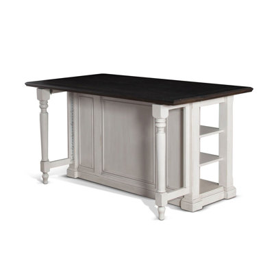 August Grove Kitchen Island with Counter Plank Top