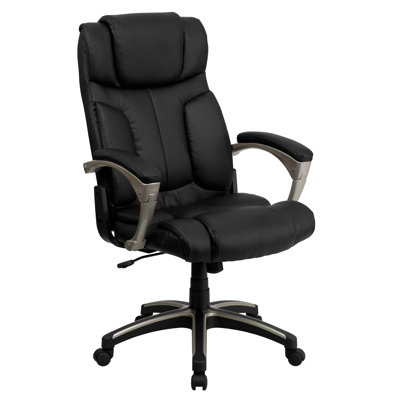 Flash Furniture High-Back Leather Fold..