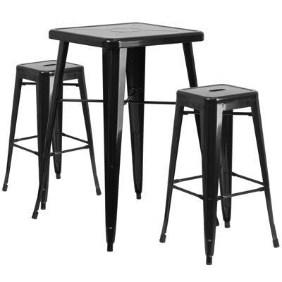 Flash Furniture 3 Piece Bar Table Set
