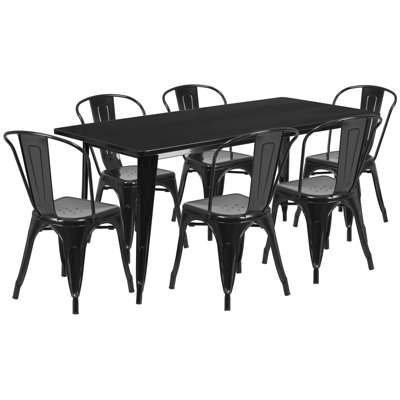 Flash Furniture 7 Piece Dining Set