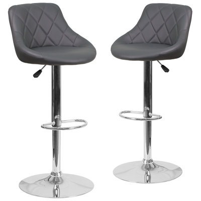 Flash Furniture Adjustable Height Swivel Bar Sto..