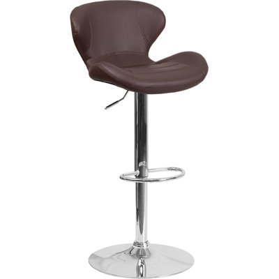 Flash Furniture Adjustable Height Swivel Bar Stool