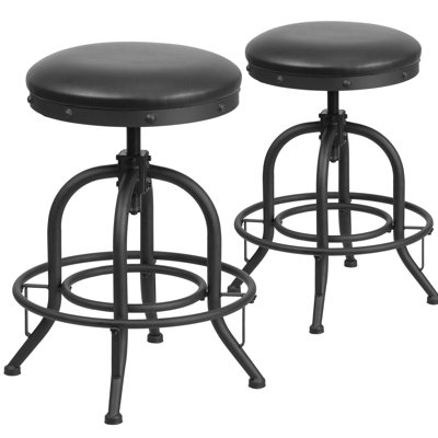 Flash Furniture Adjustable Height Swivel Bar Sto..
