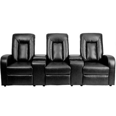 Flash Furniture Eclipse Series Home Theater Recliner (Row of 3)