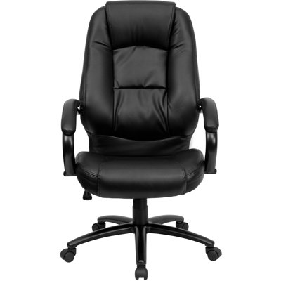 Flash Furniture High-Back Leather Executive Chair with Dense Padding
