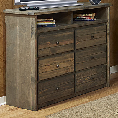 Chelsea Home Furniture Driftwood 6 Drawer Media ..