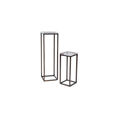 Port 68 Drake Lucite 2 Piece Nesting Tables