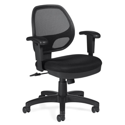 Offices To Go Low-Back Mesh Office Chair with Arms