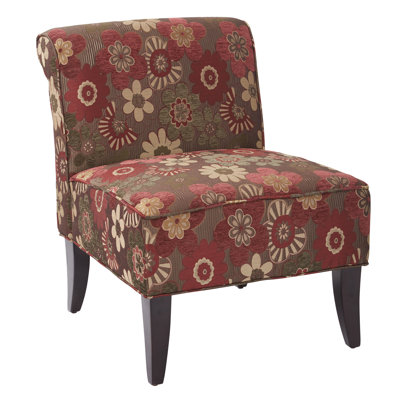 Ave Six Morgan Scarlet Merlot Naomi Slipper Chair