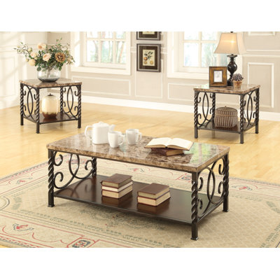 Wildon Home ® 3 Piece Coffee Table Set