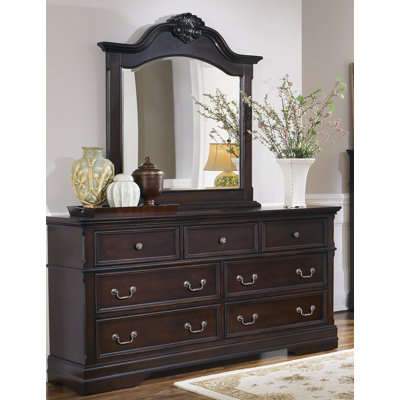Wildon Home ® 7 Drawer Dresser with Mirror