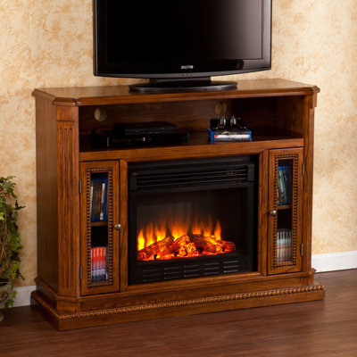 Wildon Home ® Delaney TV Stand with Electric Fi..