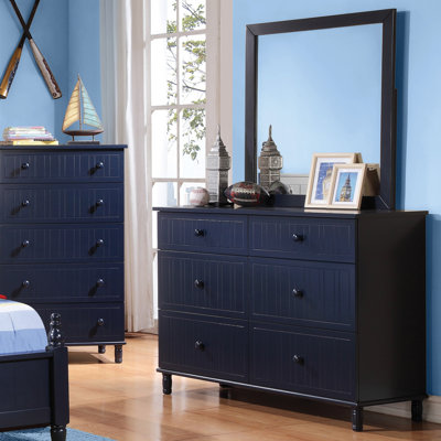 Wildon Home ® Zachary 6 Drawer Dresser with Mir..