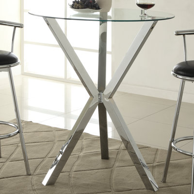 Wildon Home ® Pub Table in Chrome