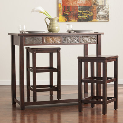 Loon Peak Wolfville 3 Piece Pub Table Set
