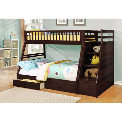 Wildon Home ® Dakota Twin over Full Bunk Bed wi..
