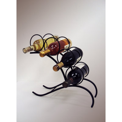 J & J Wire 4 Bottle Tabletop Wine Rack