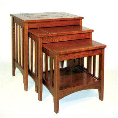 Oriental Furniture Hugo 3 Piece Nesting Tables