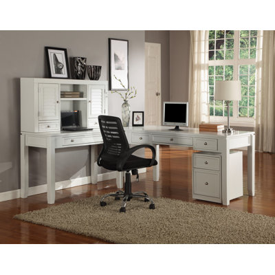 Breakwater Bay Bromley Desk and Hutch