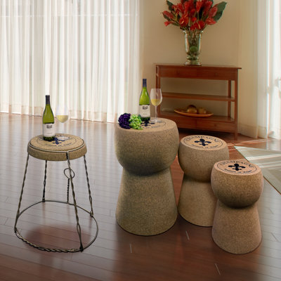 Vinotemp Champagne Coffee Table Set