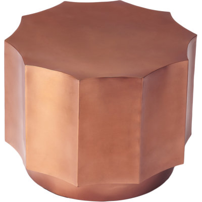 DwellStudio Scallop Side Table in Copper